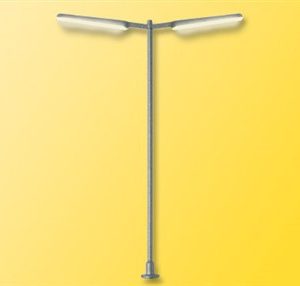 6099 H0 Schlanke Straßenleuchte doppelt, 2 LEDs weiß