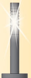 6162 H0 Pollerleuchten modern, LED weiß, 3 Stück