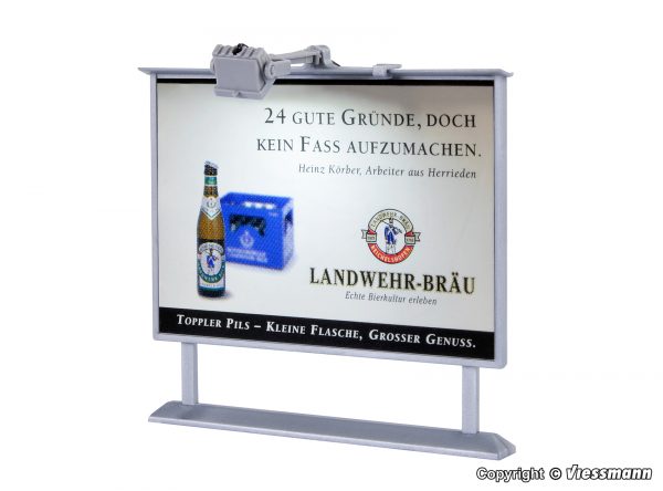 6336 H0 Werbetafel mit LED-Beleuchtung
