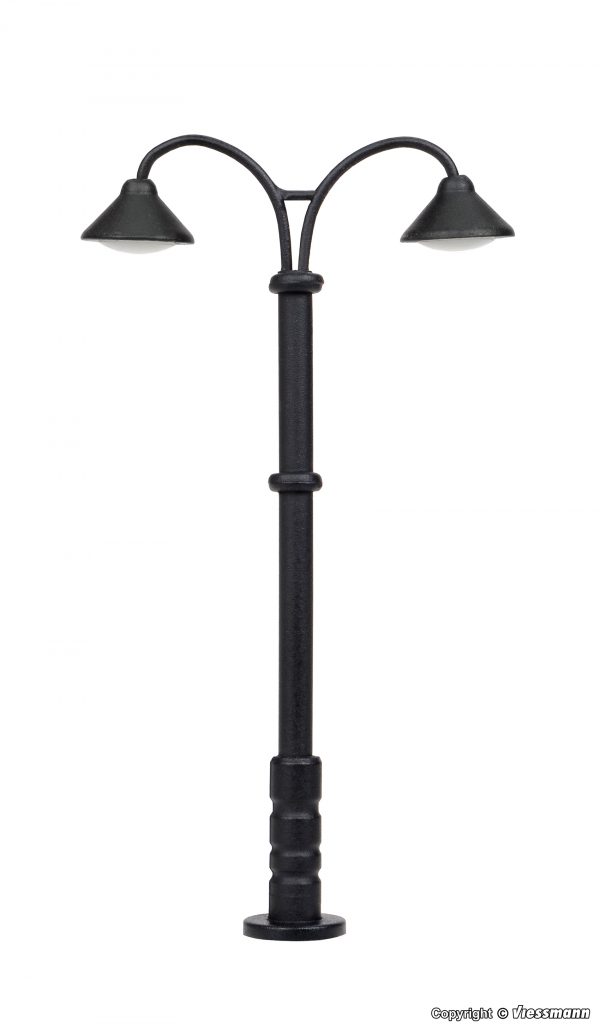 6409 N Bahnsteigleuchte Baden-Baden, doppelt, 2 LEDs warmweiß