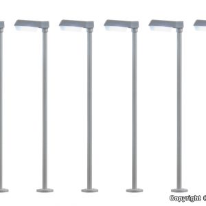 64976 N Straßenleuchte modern, LED weiß 5+1