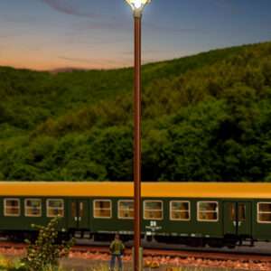 6962 TT Holzmastleuchte DDR-Reichsbahn, LED warmweiß
