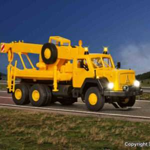 8021 H0 MAGIRUS DEUTZ 3-achs Bergekran mit Rundumleuchten, Basis, Funktionsmodell