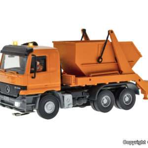 8040 H0 MB ACTROS 3-achs Absetzkipper mit Rundum- leuchten, kommunalorange, Basis, Funktionsmodell