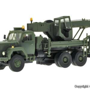 8061 H0 MAGIRUS DEUTZ 3-achs Bergekran mit Rundumleuchte, Militär, Basis, Funktionsmodell