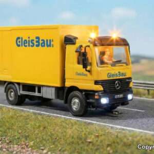 8117 H0 MB ACTROS 2-achs Kofferaufbau, GleisBau, Funktionsmodell
