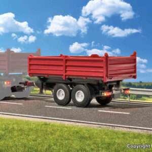 8214 H0 Tandem Kipper, rot, Funktionsmodell