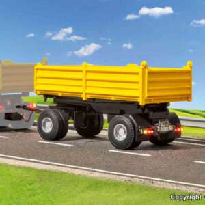 8215 H0 2-achs Kippanhänger, gelb, Funktionsmodell