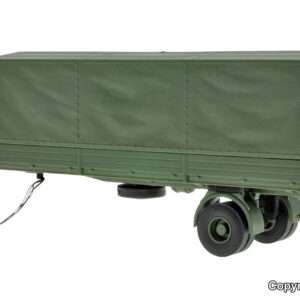 8221 H0 1-achs Planensattelauflieger, Militär, Funktionsmodell  Neu geplante Lieferung 2 Quartal 2026