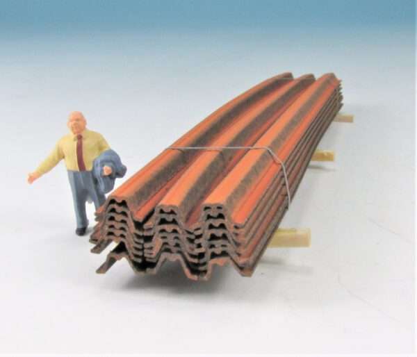 DUHA 11423 O - Spundwände "Larssen", rostig (Spur H0
