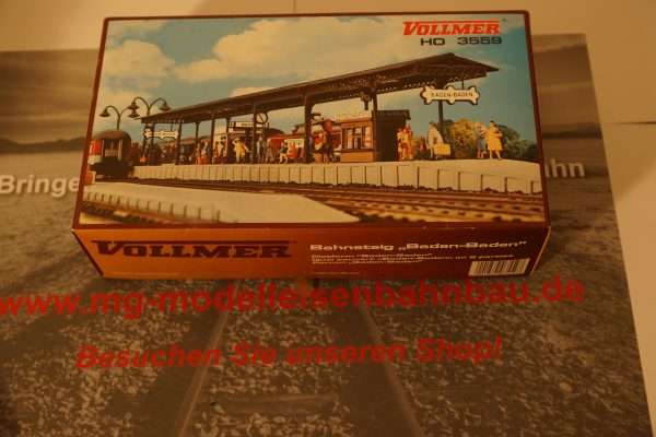 3559 H0 Bahnsteig Baden-Baden, sechsteilig, erweiterungsfähig