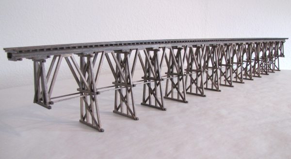 H0 · Holzbrücke · gerade · 120 cm HO 120-B