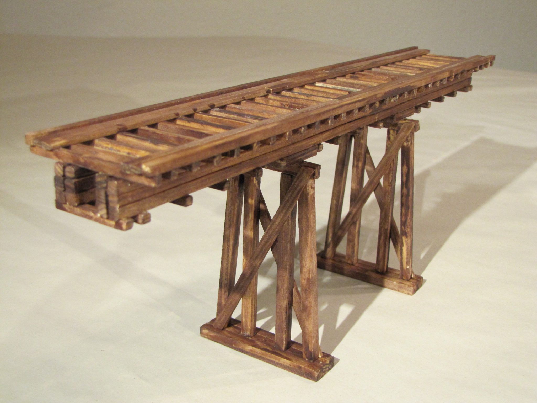 H0 · Holzbrücke · gerade · 30 cm HO 30
