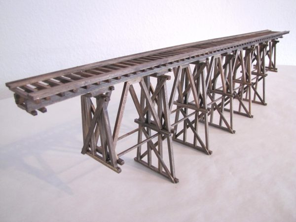 H0 · Holzbrücke · gerade · 60 cm HO 60-B