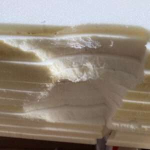 9 Modur-Hartschaum-Platte für Bahndämme oder Ggebäude 10cm x 57cm x 0,8 cm mit starke abbrüche 1c Ware