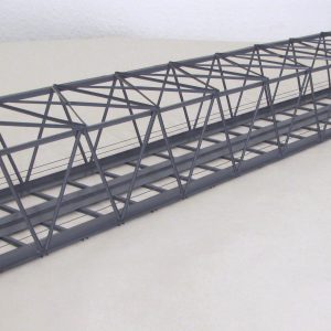H0 · Lange Kastenbrücke · schräg · 2-gleisig · 108 cm K 108-2