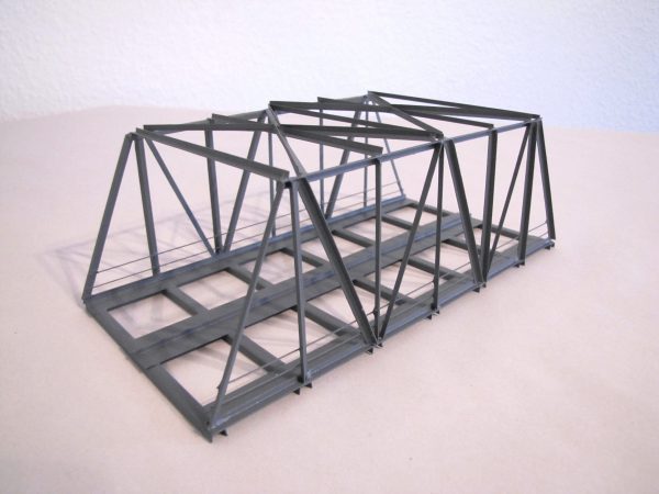 H0 · Kastenbrücke · schräg · 21 cm · 2-geisig K 21S-2
