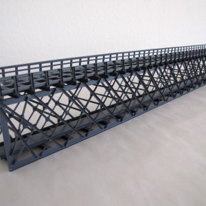 H0 · Unterzug-Kastenbrücke · gerade · 72 cm KU 72