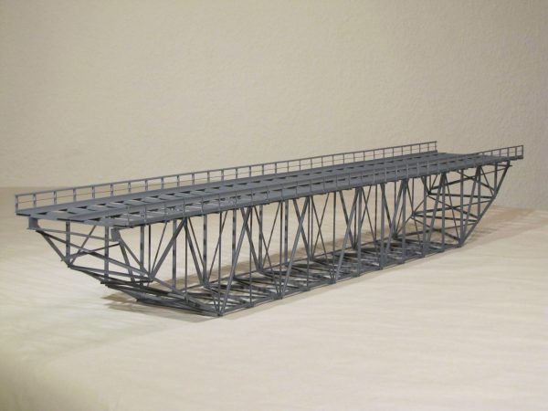 H0 · Unterzug-Kastenbrücke · 2-gleisig · 80 cm KU 80-2