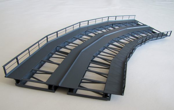 H0 · Brückenelement für Kurven · R = 360 + 437 mm ·  60° R 12- 60