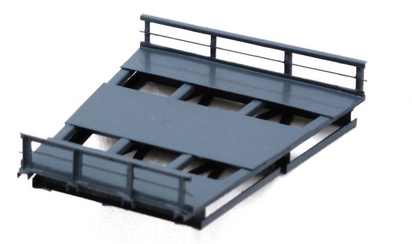 N · Brückenelement für Kurven · 2-gleisig · R = 193,5 + 226,5 mm · 15° RN 12