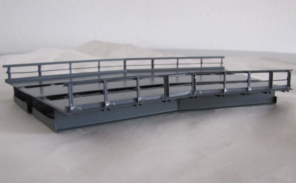 TT · Brückenelement für Kurven · 2-gleisig · R = 310 + 353 mm · 30° RT 12-30