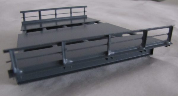 TT · Brückenelement für Kurven · 2-gleisig · R = 310 + 353 mm · 15° RT 12