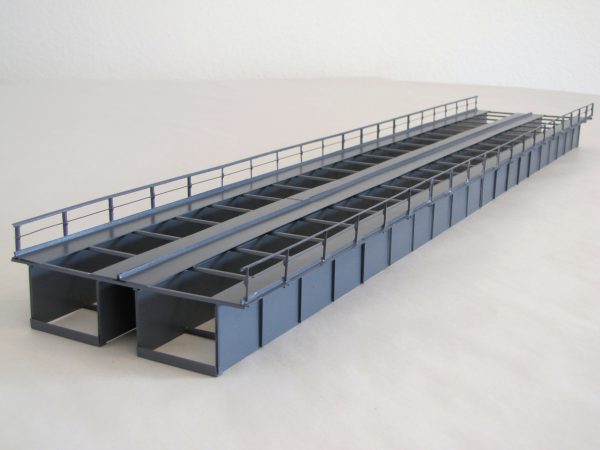 H0 · Blechträgerbrücke 2- gl. 50 cm T 72-2